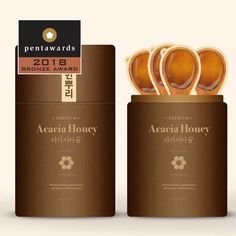 the packaging design is designed to look like honey