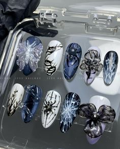 NAIL IDEAS Nail Recommendations, Aespa Nails, Mystical Nails, 3d Nail Art Designs