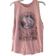 Pink Graphic Festival Tank Top Unicorn Small - Forever 21 Never Worn Neon Pink Tank Top, Orange Tank Top, Yellow Tank Top, Blouse Tank Top, Green Tank Top, Red Tank, Green Tank, Floral Tank Top, Pink Tank