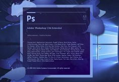 the adobe photoshopped logo is displayed in front of an open window