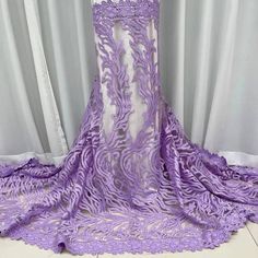 Hot Sell Latest African Seuqins Net Lace Sky Blue Dry Laces Embroidered Sequined Cotton Fabrics Kenya Indian Bride Dress Lace - Etsy UK Purple Lace Embroidered Fabric For Wedding, Purple Lace Dress With Intricate Embroidery, Lace Wedding Dress In Purple, Purple Lace Embroidered Fabric, Elegant Purple Lace Embroidered Fabric, Purple Lace Tulle Fabric For Wedding, Purple Embroidered Fabric With Lace Work For Weddings, Elegant Purple Lace Tulle Fabric, Purple Embroidered Wedding Fabric With Lace Work