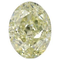 an oval yellow diamond on a white background