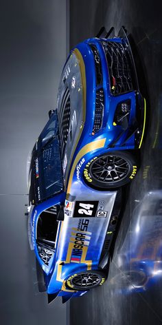 the top view of a blue race car