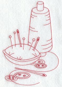 a drawing of an object with needles in it