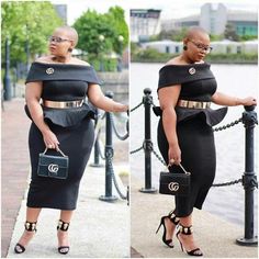 Dresses Birthday, Ankara Dresses, Black Two Piece, Ankara Style, Big Girl Fashion, Curvy Plus Size, Plus Size Fashion For Women, Dresses Party, Curvy Girl Fashion