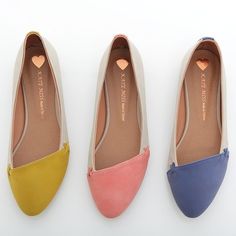 colorblock flats Pointed Ballet Flats, Look Grunge, Chic Chic, Cute Shoes, Look Fashion, Me Too Shoes