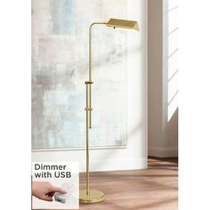 the dimmer with us floor lamp is on display