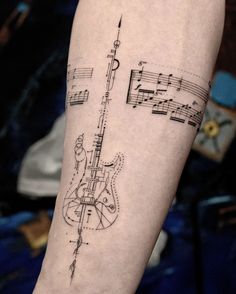 Guitar Hand Tattoo, Guitar Back Tattoo, Tattoo Designs Men Music, Guitar Tattoo Designs Men, Cool Guitar Tattoos, Guitar Tatoos Ideas, Abstract Music Tattoo, Electric Guitar Tattoo Design, Couples Music Tattoos