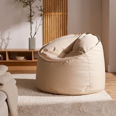 Beige#color_beige Luxury Bean Bag Chairs, Chair Design Modern, Soft Furniture, Traditional Sofa, Poufs & Ottomans, Traditional Furniture, Modern Lounge Chairs