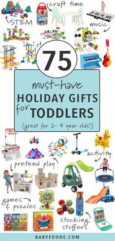 the cover of 75 must have holiday gifts for toddlers