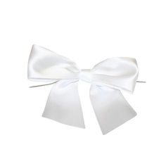 a white bow on a white background