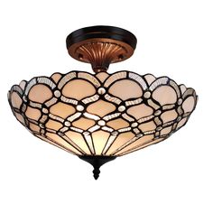 Amora Lighting 3-Light Tiffany Style White Pendant with Glass Shade Light Fixtures Kitchen, Tiffany Light Fixtures, Tiffany Light, Entryway Light Fixtures, Tiffany Chandelier, Stained Glass Chandelier, Tiffany Style Lighting, Fixtures Kitchen, Tiffany Style Lamp