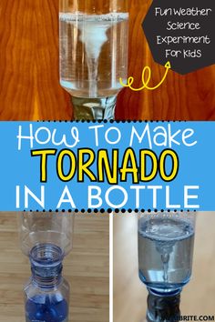 how to make tornado in a bottle with water and lemons for kids