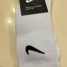 Brand New Nike Women Socks Casual White Breathable Knee-high Socks, White Cotton Knee-high Socks, White Comfortable Knee-high Socks, Comfortable White Knee-high Socks For Spring, White Knee-high Socks For Spring, Comfortable White Cotton Knee-high Socks, White Casual Knee-high Socks For Spring, Casual White Knee-high Socks For Spring, Casual White Nike Socks