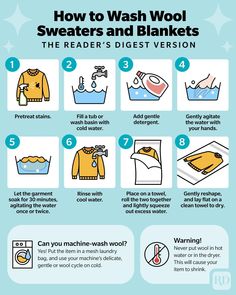 how to wash wool sweaters and blankets the reader's biggest version info poster