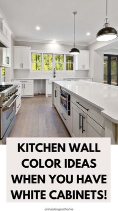 the kitchen wall color ideas when you have white cabinets and countertops are all white