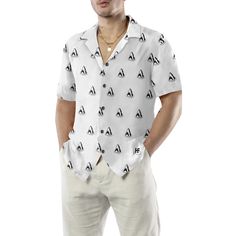 Shark Pattern 01 Hawaiian Shirt - Hyperfavor Shark Pattern, Counter Culture, Comfy Outfit, Layers Of Skin, Hawaiian Shirts, Body Size, Comfy Outfits, Hot Summer, Hawaiian Shirt