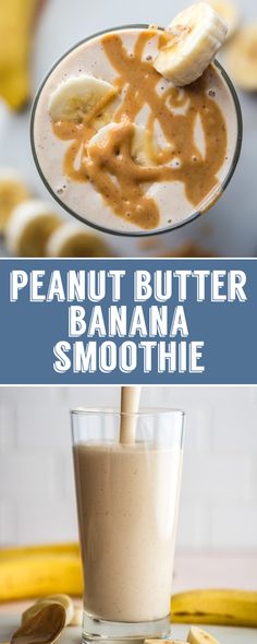 Smoothie Breakfast, Desayuno Keto, Peanut Butter Banana Smoothie, Smoothie Recipes Healthy Breakfast, Banana Smoothie Recipe, Peanut Butter Smoothie, Breakfast Smoothie Recipes