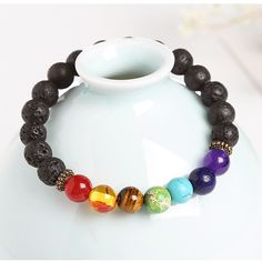 Material: Agate Color: Colorful Smooth Bracelet, Volcanic Rock Colorful Bracelet Fashion Element: Round Style: Europe and America Multicolor 8mm Bead Wristband Gift, Multicolor 8mm Beaded Wristband, Multicolor 8mm Beads Wristband For Gift, Multicolor Beaded Bracelets With 8mm Beads, Multicolor Round Beaded Bracelet With 8mm Beads, Casual Rainbow Bracelets With 8mm Beads, Spiritual Multicolor Stretch Bracelet With 8mm Beads, Healing Multicolor Stretch Bracelet With 8mm Beads, Multicolor Agate Crystal Bracelet With Round Beads