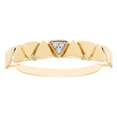 Accessorize in style with this Boston Bay Diamonds 14k gold over sterling silver diamond accent triangular stackable ring. Click on this JEWELRY & WATCHES GUIDE to learn about fit, styles, materials and more! Accessorize in style with this Boston Bay Diamonds 14k gold over sterling silver diamond accent triangular stackable ring. Click on this JEWELRY & WATCHES GUIDE to learn about fit, styles, materials and more! FEATURES Width: 1.9 mm Nickel free Metal: sterling silver Plating: 14k gold Finish Fine Jewelry Yellow Gold Trillion Cut Ring, Trillion Cut Diamond Ring In 14k Yellow Gold, Modern Trillion-cut 14k Gold Diamond Ring, Modern Trillion Cut 14k Gold Diamond Ring, Gold 14k Trillion Cut Diamond Ring, Gold Trillion Cut Diamond Ring In 14k Gold, Yellow Gold Trillion Cut Diamond Ring, 14k Gold Trillion Cut Diamond Ring, Trillion Cut 14k Gold Diamond Ring