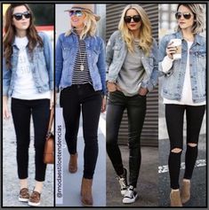 Look Legging, Mode Tips, Jean Jacket Outfits, Looks Black, Casual Fall Outfits, Petite Fashion, Spring Summer Outfits, Fall Winter Outfits