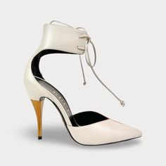 Color: White, Brown, Gold Size: Eu 37.5 / Us 7.5 Condition: N (New) Flaws: N/A Inclusions: Box, Dust Bags (2), Extra Heel Caps (2), Authenticity Certificate *Price Is Firm On Poshmark And We Cannot Accept Offers Due To Their 20% Fee White Calf Leather Open Heel Heels, White Calf Leather Open Heel Shoes, White Calf Leather Heels With Deep Heel Cup, White Calf Leather Heels With Heel Strap, Luxury White Calf Leather Heels, Spring White Calf Leather Heels, White Calf Leather Heels With 4-inch Heel, White Ankle Strap Heels With Leather Sole, White Calf Leather Heels For Evening