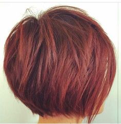 Short Red Hair, Layered Bob Hairstyles, 2015 Hairstyles, Red Highlights, Short Hairstyle, Short Bob Hairstyles, Hair Stuff