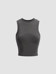 Details Composition: 95% Cotton. 5% Elastane Design: Plain Style: Casual Thickness: Regular Sheer: No ... Gray Top With Built-in Bra And Medium Support, Athleisure Top With Built-in Bra And Halter Neck, High Stretch Racerback Top With Built-in Bra, Sleeveless Halter Top With Built-in Bra For Workout, Fitted Gray Vest Top, Fitted Sleeveless Tank Top, Sleeveless High Stretch Crop Top With Built-in Bra, Sleeveless Vest Top For Workout, Sleeveless Gym Crop Top With Built-in Bra