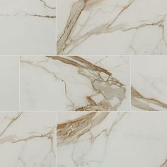 marble tiles that are white and brown