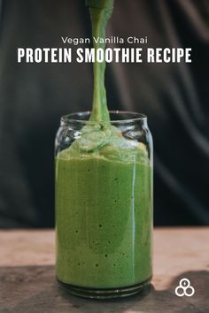 Vegan Vanilla Chai Protein Smoothie Recipe Chai Protein Smoothie, High Protein Plant Based, Plant Based Smoothies, Superfood Breakfast, High Protein Smoothies, High Protein Vegan Recipes, Protein Mix, Protein Smoothie Recipes, Healthy High Protein Meals