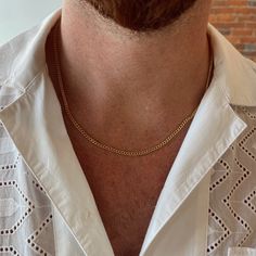 20" 14k gold filled chain. our shortest men's chain for the perfect minimal look. made with recycled metals in the usa. ﻿this item will ship ~10/18. Men Minimal Necklace, Classic Cuban Link Necklace Tarnish Resistant For Everyday, Classic Everyday Cuban Link Necklace, Tarnish Resistant, Minimalist Cuban Link Necklace, Minimalist Gold Cuban Link Necklace, Gold Minimalist Cuban Link Necklace, Minimalist 14k Gold Curb Chain Necklace, Classic Delicate Cuban Link Chain Necklace, Everyday Rose Gold Curb Chain Necklace