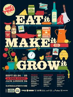 an advertisement for eat and make it grow