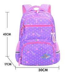 Brand Name: YK-LeikOrigin: CN(Origin)Main Material: NylonClosure Type: zipperType: BackpackItem Weight: 0.75kgMaterial Composition: nylonItem Height: 43cmPattern Type: DotModel Number: 305Gender: GirlsItem Width: 17cmItem Length: 30cmItem Type: School Bags Middle School Backpack, Black Rucksack, Kids School Backpack, Kids' Bag, Women Crossbody Bag, School Bags For Girls, Cute Princess, Backpack Brands