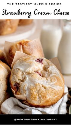 the best muffin recipe strawberry cream cheese is made with fresh strawberries and milk