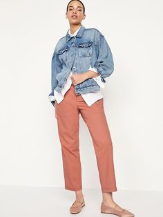 Trendy Relaxed Fit Bottoms For Fall, Spring Wide Leg Utility Pants, Spring Cargo Pants With Elastic Waistband And Straight Leg, Mid-rise Pants With Elastic Waistband For Work, Spring Utility Bottoms For Elevated Casual, Versatile Bottoms With Side Pockets For Casual Wear, Versatile Bottoms With Side Pockets For Elevated Casual, Loosely Fitted Straight Leg Cargo Pants For Spring, High-waisted Pants With Pockets For Fall