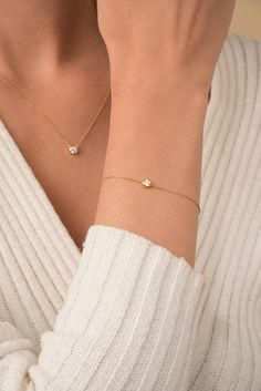 Diamond Bezel Bracelet, Solitaire Bracelet, Bezel Bracelet, Solid Gold Bracelet, Luxury Jewelry Brands, Bracelet Diamond, Gold Armband, Bracelets Gold Diamond, Etsy Bridesmaid Gifts