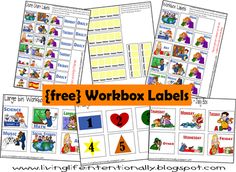 free worksheet labels for children to use in the classroom