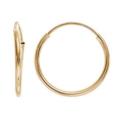 Charming Girl 14k Gold Hoop Earrings - Kids Nickel-free 14k Gold Hoop Jewelry, Yellow Gold Small Hoop Jewelry, Cadmium-free Small Hoop Yellow Gold Jewelry, Nickel-free Yellow Gold Round Hoop Earrings, Nickel Free 14k Yellow Gold Hoop Earrings, Classic Cadmium-free Hoop Jewelry, Classic Cadmium-free Yellow Gold Jewelry, Gold Nickel-free Hoop Earrings Fine Jewelry, Gold Nickel-free Fine Jewelry Hoop Earrings