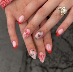 Nails Ideas Winter, Trendy Christmas Nails, Christmas Nails Ideas, Holiday Manicure, Holiday Nail, Summery Nails, Holiday Nail Art