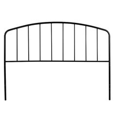 a black metal headboard on a white background