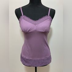 Beautiful, Soft Camisole! Nwt - Perfect Condition! *Pet-Friendly And Smoke-Free Home. | Stretch Cotton Calvin Klein Tops, Calvin Klein Stretch Cotton Tops, Purple Camisole With Built-in Bra And Spaghetti Straps, Calvin Klein Stretch Tank Top, Stretch Purple Camisole, Purple Stretch Camisole, Stretchy Purple Camisole, Purple Camisole Top With Built-in Bra, Purple Camisole With Built-in Bra