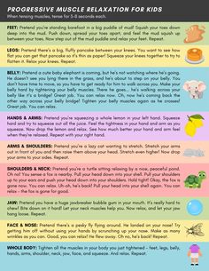 an info sheet describing the different types of muscles and how they are used to help them