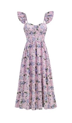 FLORAL-PRINT CORSET MIDI DRESS IN BLUSH OF A ROSE Sleeveless Pink Midi Dress With Rose Print, Garden Party Dress With Rose Print And Sweetheart Neckline, Pink Sleeveless Midi Dress With Rose Print, Rose Print Dress With Sweetheart Neckline For Garden Party, Pink Floral Dress With Sweetheart Neckline For Garden Party, Pink Floral Midi Dress With Sweetheart Neckline, Sleeveless Rose Print Dress For Garden Party, Spring Dresses With Rose Details, Elegant Pink Floral Dress With Rose Print