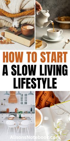 How To Live A Stressless Life, Relaxed Lifestyle Aesthetic, Christian Slow Living, Cottagecore Lifestyle Tips, Slow Living Books, Slow Living Tips, How To Slow Down