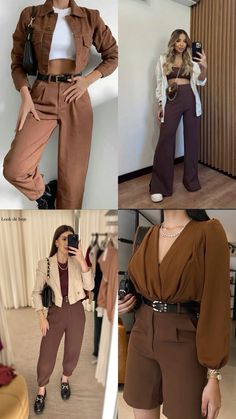 Color Combos Outfit, Casual Outfit Inspiration, Brown Outfit, Causual Outfits, Women's Casual Style, Fashion Mistakes