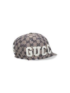 GUCCI "GG" BASEBALL CAP IN GRAY COTTON WITH ALL-OVER "GG" PATTERN BROWN DETAILS, WHITE LOGO LETTERING PRINT ON THE BACK, ADJUSTABLE BACK, FLAT VISOR. Size Type: STANDARDSKU: 751400 4HA0L4077 Our Products Are 100% Genuine. In All Cases We Stand By The Authenticity Of Every Product Sold On Our Site. Embroidered Logo Flat Cap For Baseball Season, Casual Gucci Hat With Curved Brim, Gucci Casual Baseball Cap With Curved Brim, Gucci Adjustable Flat Brim Hat, Casual Gucci Baseball Cap With Curved Brim, Gucci Curved Brim Hat With Embroidered Logo, Gucci Hat With Embroidered Logo And Curved Brim, Adjustable Flat Brim Baseball Cap With Logo Print, Casual Gucci Hat With Embroidered Logo