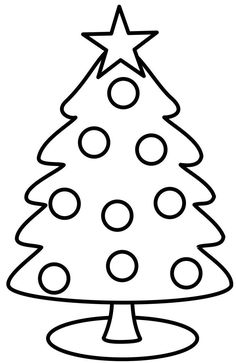 a christmas tree with dots on it