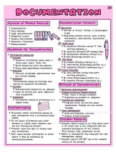 a pink and white poster with the words documentation written in english, french and spanish