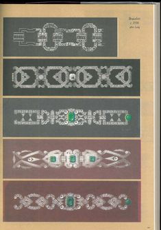 For Sale on 1stDibs - This is a rare and important book. It offers a faithful illustration of a great documentary source, namely the jewellery designs created between 1810 and Jewellery Motifs, Bijoux Art Deco, Dolphin Jewelry, Embossed Fabric