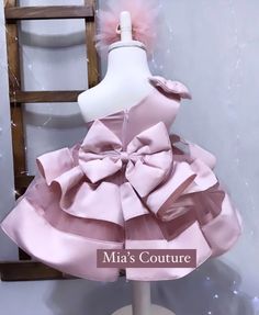 Elegant Fitted Ruffle Dress For Dress-up Occasions, Elegant Spring Tutu Dress With Bow, Elegant Pink Ruffle Dress For Dress-up Occasions, Cute Wedding Tutu Dress With Bow, Princess Style Party Dress With Bow, Summer Tutu Dress With Bow For Baptism, Summer Baptism Tutu Dress With Bow, Elegant Tulle Tutu Dress With Bow, Elegant Summer Dress For Pageants